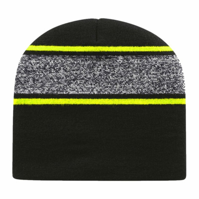 USA-Made Variegated Striped Beanie Thumbnail