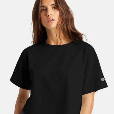 Champion Women's Heritage Jersey Crop T-Shirt T453W Women's Heritage Jersey Crop T-Shirt Thumbnail