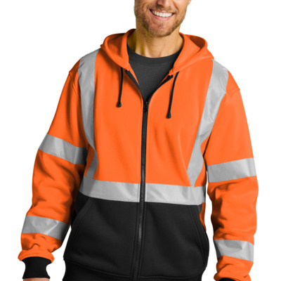 CornerStone A107 Class 3 Heavy Duty Fleece Full Zip Hoodie CSF300 A107 Class 3 Heavy Duty Fleece Full Zip Hoodie Thumbnail