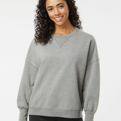 MV Sport Women's Sueded Fleece Crewneck Sweatshirt W22712 Women's Sueded Fleece Crewneck Sweatshirt Thumbnail