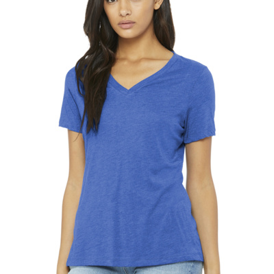 Bella + Canvas Women's Relaxed Triblend V Neck Tee BC6415 Women's Relaxed Triblend V Neck Tee Thumbnail