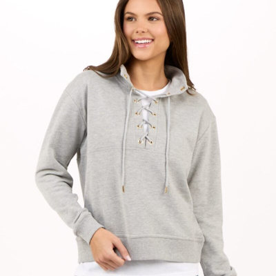 Women's Lace Up Pullover Thumbnail
