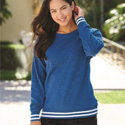 J. America Women’s Relay Crewneck Sweatshirt 8652 Women’s Relay Crewneck Sweatshirt Thumbnail