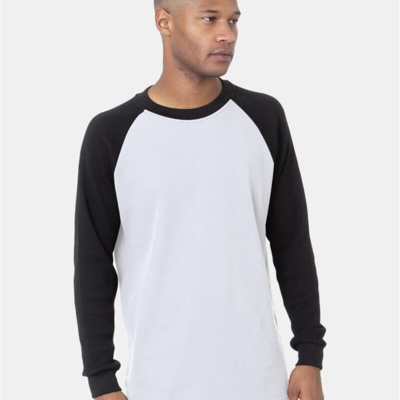 Bayside Men's USA-Made Heavyweight Waffle Knit Thermal Raglan T-Shirt 8211 Men's USA-Made Heavyweight Waffle Knit Thermal Raglan T-Shirt Thumbnail