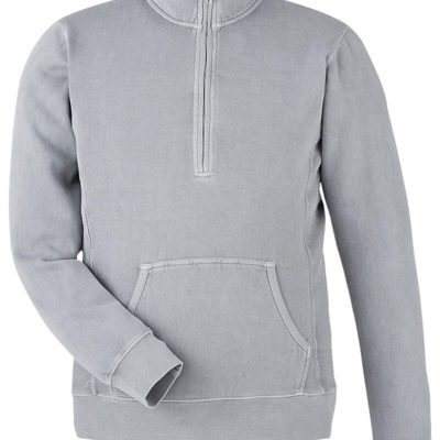 Unisex Pigment-Dyed Fleece Quarter-Zip Pullover Thumbnail