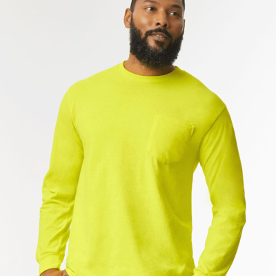 Gildan GIL ADT 100% L/S T W/PKT GL2410 GIL ADT 100% L/S T W/PKT Thumbnail