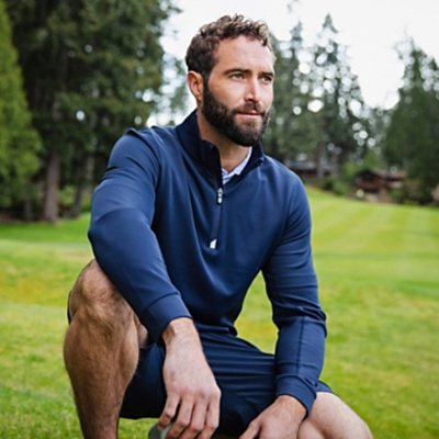 Cutter & Buck Cutter & Buck Traverse Stretch Quarter Zip Mens Big and Tall Pullover BCK00067 Cutter & Buck Traverse Stretch Quarter Zip Mens Big and Tall Pullover Thumbnail
