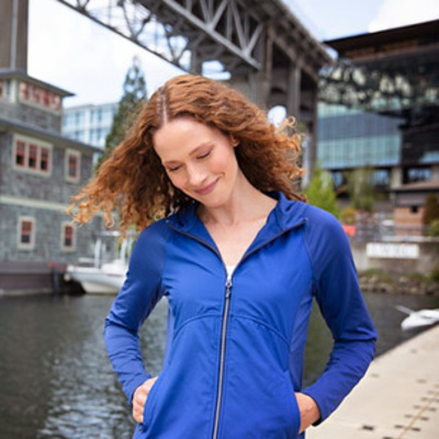 Cutter & Buck Cutter & Buck Adapt Eco Knit Hybrid Recycled Womens Full Zip Jacket LCC00008 Cutter & Buck Adapt Eco Knit Hybrid Recycled Womens Full Zip Jacket Thumbnail
