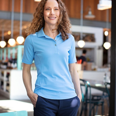 Cutter & Buck Cutter & Buck Virtue Eco Pique Recycled Womens Polo LCK00127 Cutter & Buck Virtue Eco Pique Recycled Womens Polo Thumbnail