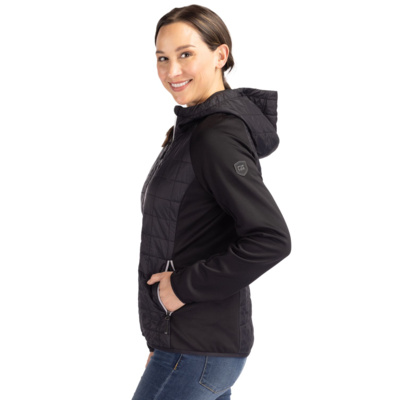 Cutter & Buck Cutter & Buck Rainier Primaloft Womens Eco Full Zip Hybrid Jacket LCO00073 Cutter & Buck Rainier Primaloft Womens Eco Full Zip Hybrid Jacket Thumbnail