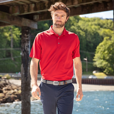 Cutter & Buck Cutter & Buck Virtue Eco Pique Recycled Mens Polo MCK01144 Cutter & Buck Virtue Eco Pique Recycled Mens Polo Thumbnail