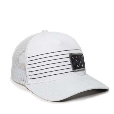 Outdoor Cap Striped 5-Panel Trucker Cap OC503M Striped 5-Panel Trucker Cap Thumbnail