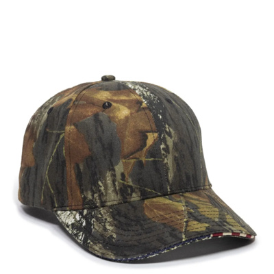 Outdoor Cap Camo W/Woven Flag USA-350 Camo W/Woven Flag Thumbnail