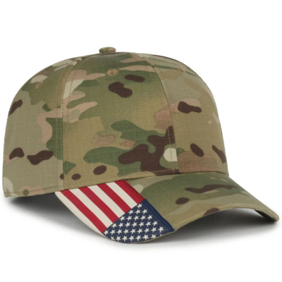 Outdoor Cap Multicam® Cap w/Flag Visor CWF-405 Multicam® Cap w/Flag Visor Thumbnail