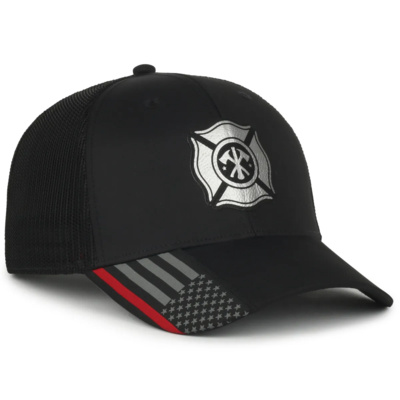 Outdoor Cap Performance Service Flag Insert Mesh Back Cap OC601M Performance Service Flag Insert Mesh Back Cap Thumbnail
