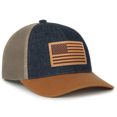 Outdoor Cap FFA® Denim Trucker W/ Canvas Visor FFA-DNM FFA® Denim Trucker W/ Canvas Visor Thumbnail