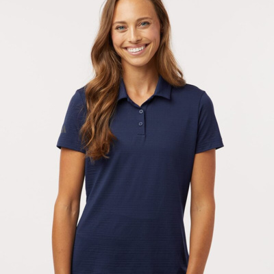 Adidas Women's Textured Stripe Polo A707 Women's Textured Stripe Polo Thumbnail