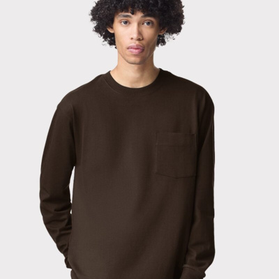 American Apparel Unisex Super Heavyweight Long Sleeve Pocket Tee 9410 Unisex Super Heavyweight Long Sleeve Pocket Tee Thumbnail