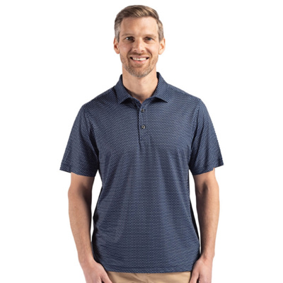 Cutter & Buck Cutter & Buck Pike Eco Shadow Check Print Recycled Mens Big & Tall Polo BCK01342 Cutter & Buck Pike Eco Shadow Check Print Recycled Mens Big & Tall Polo Thumbnail