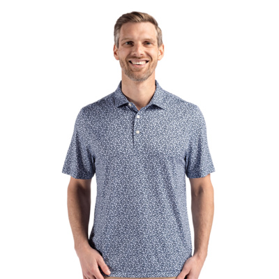 Cutter & Buck Cutter & Buck Pike Eco Flora Print Recycled Mens Big & Tall Polo BCK01344 Cutter & Buck Pike Eco Flora Print Recycled Mens Big & Tall Polo Thumbnail