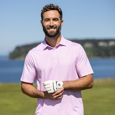 Cutter & Buck Cutter & Buck Pike Eco Diamond Dot Print Recycled Mens Polo MCK01343 Cutter & Buck Pike Eco Diamond Dot Print Recycled Mens Polo Thumbnail