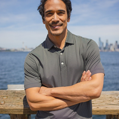 Cutter & Buck Cutter & Buck Forge Eco Fine Line Stripe Stretch  Recycled Mens Polo MCK01346 Cutter & Buck Forge Eco Fine Line Stripe Stretch  Recycled Mens Polo Thumbnail