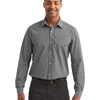 Artisan Collection by Reprime Men's Microcheck Gingham Cotton Shirt RP220 Men's Microcheck Gingham Cotton Shirt Thumbnail