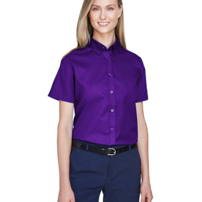 Core 365 Women's Optimum Short Sleeve Twill Shirt 78194 Women's Optimum Short Sleeve Twill Shirt Thumbnail