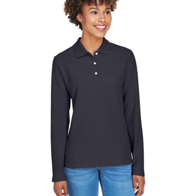 Devon & Jones Women's Pima Piqué Long Sleeve Polo D110W Women's Pima Piqué Long Sleeve Polo Thumbnail