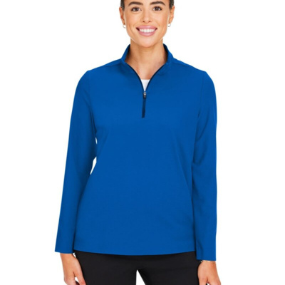 Devon & Jones Women's CrownLux Performance® Windsor Welded Quarter-Zip Pullover DG410W Women's CrownLux Performance® Windsor Welded Quarter-Zip Pullover Thumbnail