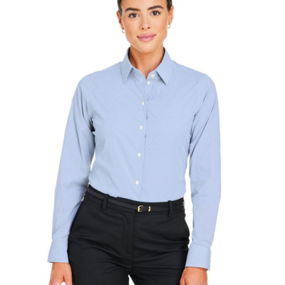 Devon & Jones Women's CrownLux Performance® Microstripe Dress Shirt DG537W Women's CrownLux Performance® Microstripe Dress Shirt Thumbnail