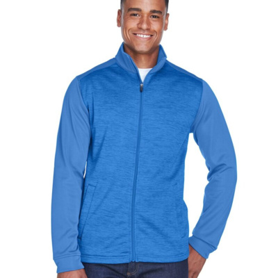 Devon & Jones Men's Newbury Colorblock Mélange Fleece Full-Zip jacket DG796 Men's Newbury Colorblock Mélange Fleece Full-Zip jacket Thumbnail