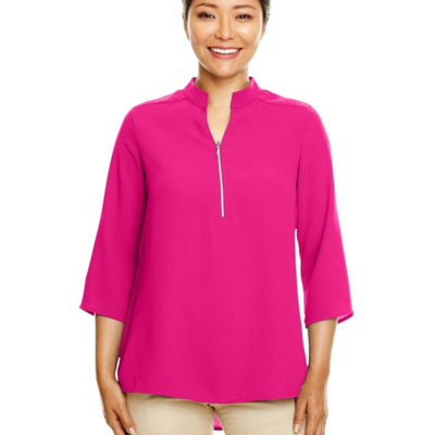 Devon & Jones Women's Perfect Fit™  Three-Quarter Sleeve Crepe Tunic DP611W Women's Perfect Fit™  Three-Quarter Sleeve Crepe Tunic Thumbnail