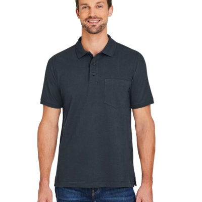Harriton Men's Valiant Cotton Snag Protect Pocket Polo M205P Men's Valiant Cotton Snag Protect Pocket Polo Thumbnail