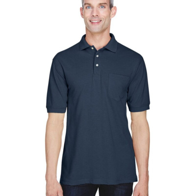 Harriton Men's Easy Blend™ Polo with Pocket M265P Men's Easy Blend™ Polo with Pocket Thumbnail