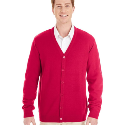 Harriton Men's Pilbloc™ V-Neck Button Cardigan Sweater M425 Men's Pilbloc™ V-Neck Button Cardigan Sweater Thumbnail