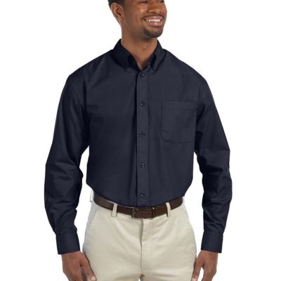 Harriton Men's Tall Essential Poplin M510T Men's Tall Essential Poplin Thumbnail