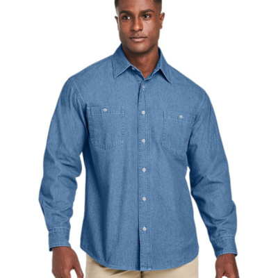 Harriton Unisex Denim Shirt Jacket M540 Unisex Denim Shirt Jacket Thumbnail