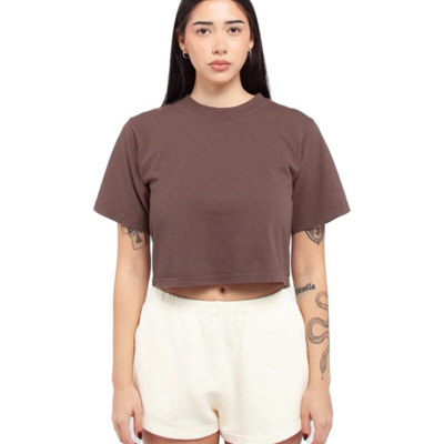 Shaka Wear Women's Garment-Dye Crop T-Shirt SHGDC Women's Garment-Dye Crop T-Shirt Thumbnail