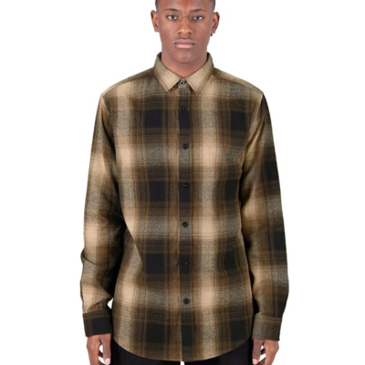 Shaka Wear Men's Plaid Flannel Overshirt SHHFS Men's Plaid Flannel Overshirt Thumbnail