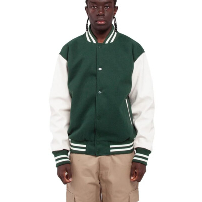 Shaka Wear Men's Letterman Jacket SHLLJ Men's Letterman Jacket Thumbnail