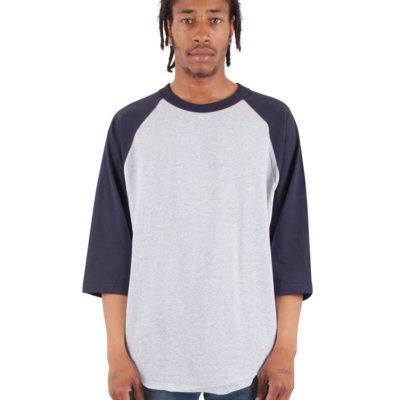 Shaka Wear Unisex Three-Quarter Sleeve Raglan T-Shirt SHRAG Unisex Three-Quarter Sleeve Raglan T-Shirt Thumbnail