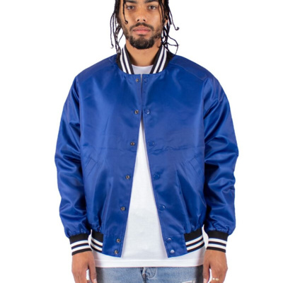 Shaka Wear Men's Varsity Bomber Jacket SHVBJ Men's Varsity Bomber Jacket Thumbnail