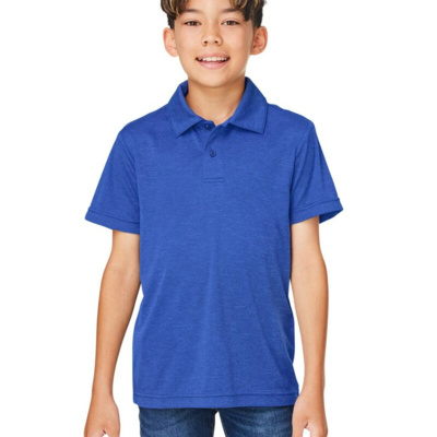 Team 365 Youth Zone Sonic Heather Performance Polo TT51HY Youth Zone Sonic Heather Performance Polo Thumbnail