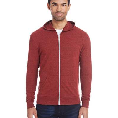 Threadfast Apparel Unisex Triblend Full-Zip Lightweight Hooded Sweatshirt 302Z Unisex Triblend Full-Zip Lightweight Hooded Sweatshirt Thumbnail