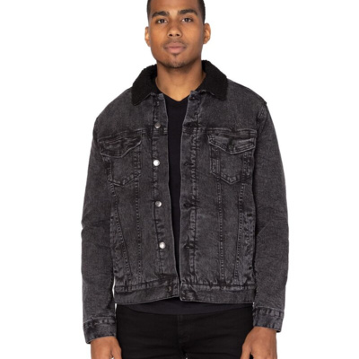 Threadfast Apparel Unisex Sherpa-Lined Denim Jacket 372J Unisex Sherpa-Lined Denim Jacket Thumbnail