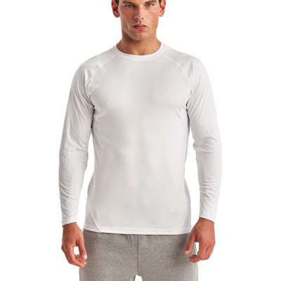 Unisex Panelled Long Sleeve Tech T-Shirt Thumbnail