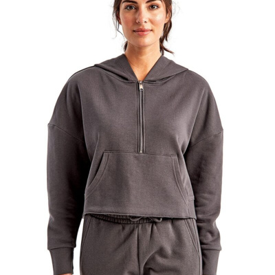 TriDri Women's Alice Half-Zip Hooded Sweatshirt TD077 Women's Alice Half-Zip Hooded Sweatshirt Thumbnail