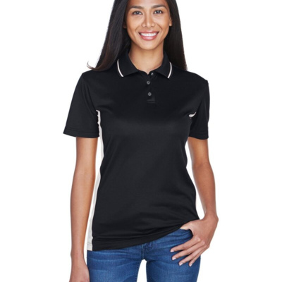 UltraClub Women's Cool & Dry Sport Two-Tone Polo 8406L Women's Cool & Dry Sport Two-Tone Polo Thumbnail
