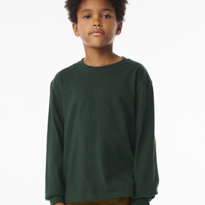 Bella + Canvas Youth 6 Ounce Heavyweight Long Sleeve Tee BC3511Y Youth 6 Ounce Heavyweight Long Sleeve Tee Thumbnail